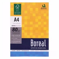 Papel A4 Boreal 80gr X 500