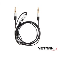 Cable Adaptador Audio C/Mic M/Libres Netmak