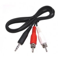 Cable Audio 2 Rca M / Plug M Stereo 2mt