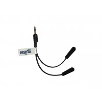 Adaptador Audio Nisuta Plug 3.5-m A 2 X 3.5-h