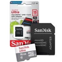 Memoria Micro-sd 16gb Sandisk + Adaptador