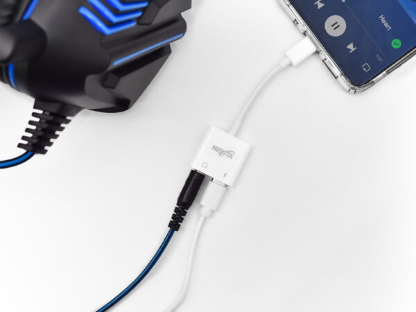 Adaptador Nisuta Usb C Audio 3.5Mm H - Usb C M - Image 3