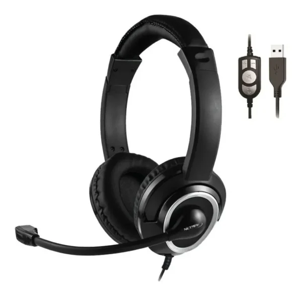Auricular Netmak C/Microfono Usb