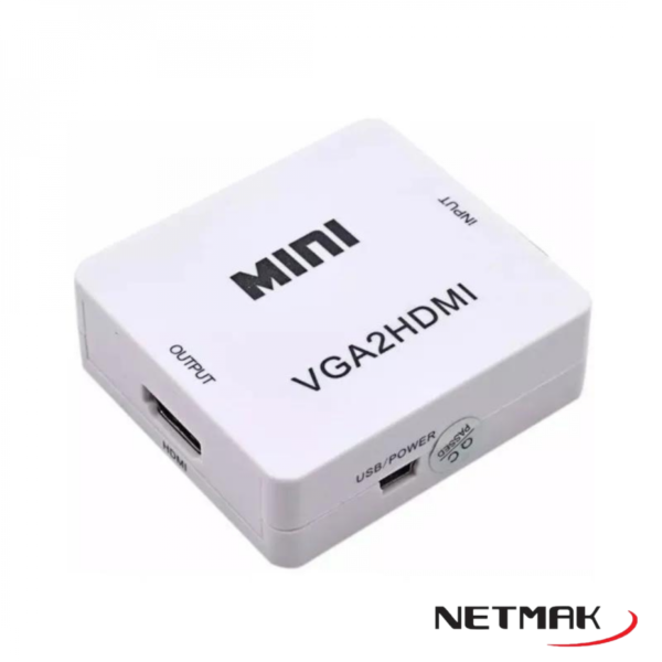 Conversor Vga C/Audio 3.5Mm A Hdmi