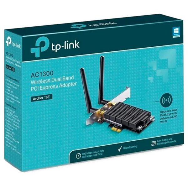 Placa Red Pci-Ex Tp-Link Archer T6E Ac1300 - Image 2