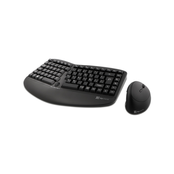 Teclado Mouse Klip Xtreme Ergonomico Usb